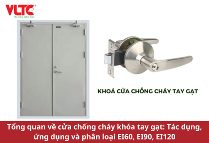 Tổng quan về cửa chống cháy khóa tay gạt: Tác dụng, ứng dụng và phân loại EI60, EI90, EI120