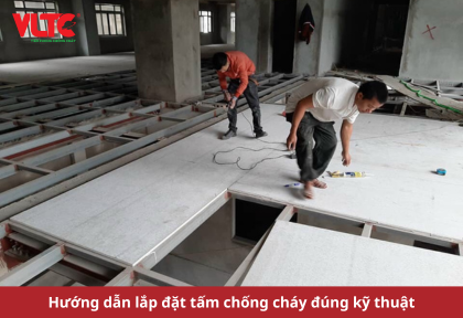 Hướng dẫn lắp đặt tấm chống cháy đúng kỹ thuật