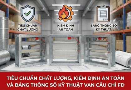Tiêu chuẩn chất lượng, kiểm định an toàn và bảng thông số kỹ thuật van cầu chì FD