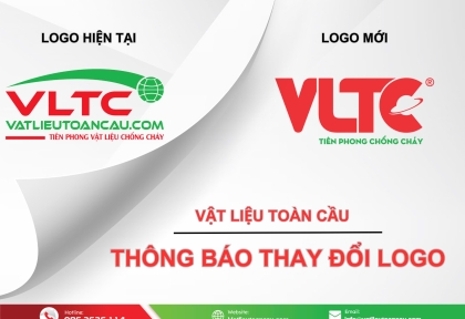 Thông báo thay đổi logo nhận diện thương hiệu Công ty Cổ phần Công Nghệ Vật Liệu Toàn Cầu