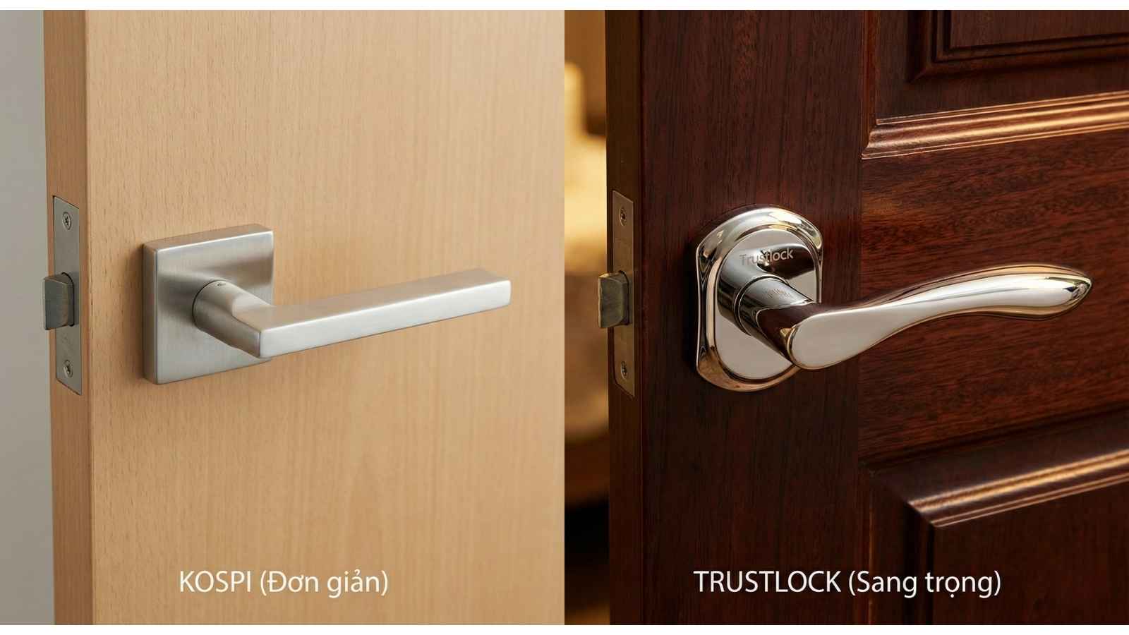 Thiết kế khóa cửa Kospi và Trustlock